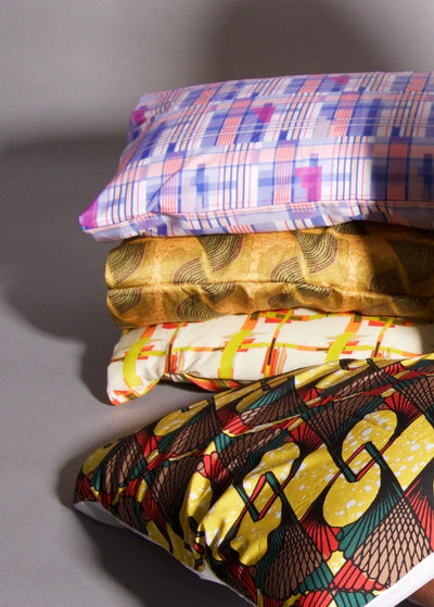 Ankara Silk Pillowcase and Du Rag