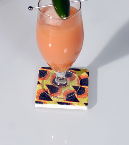 Tumbled Ankara Coaster