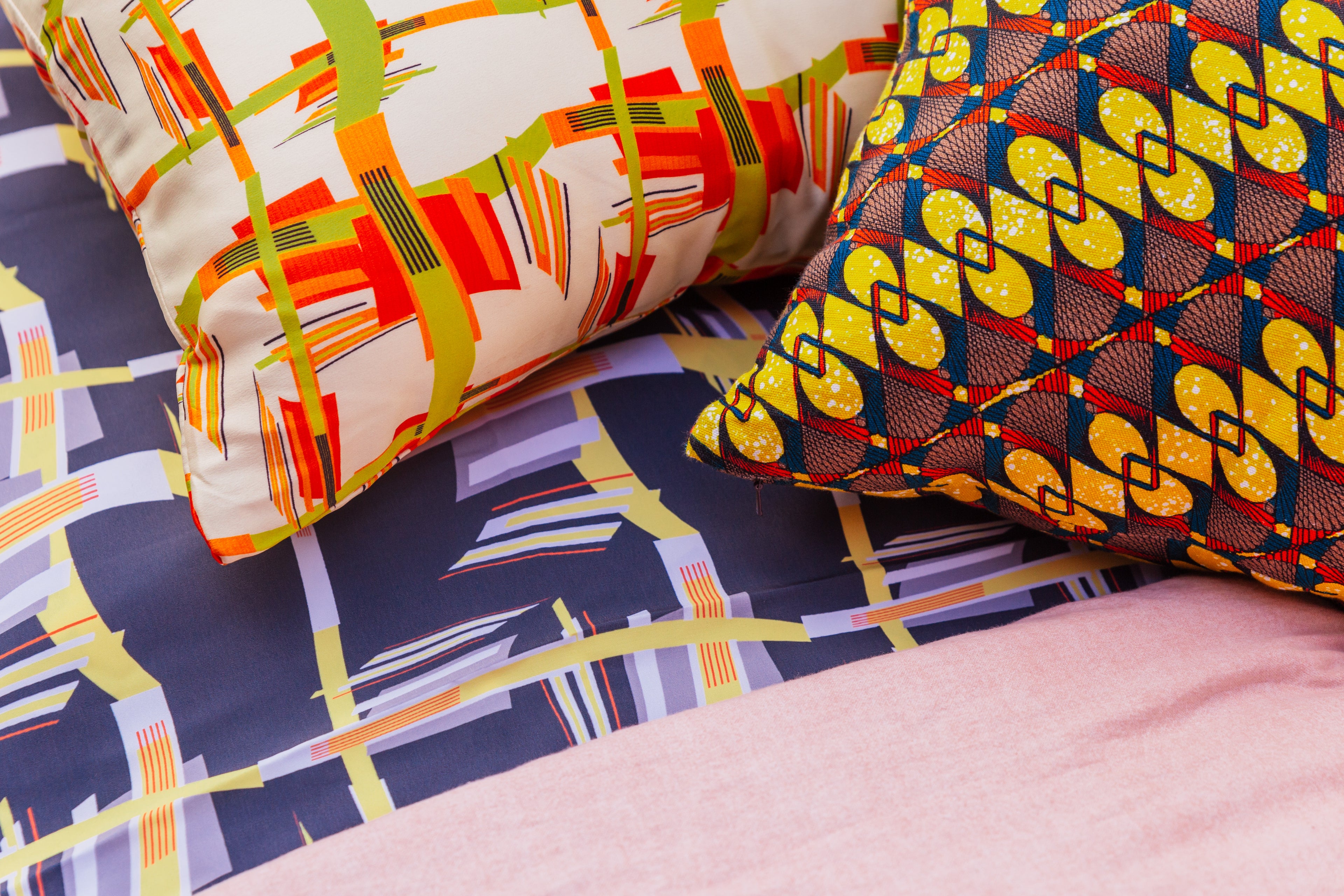 Ankara Silk Pillowcase and Du Rag