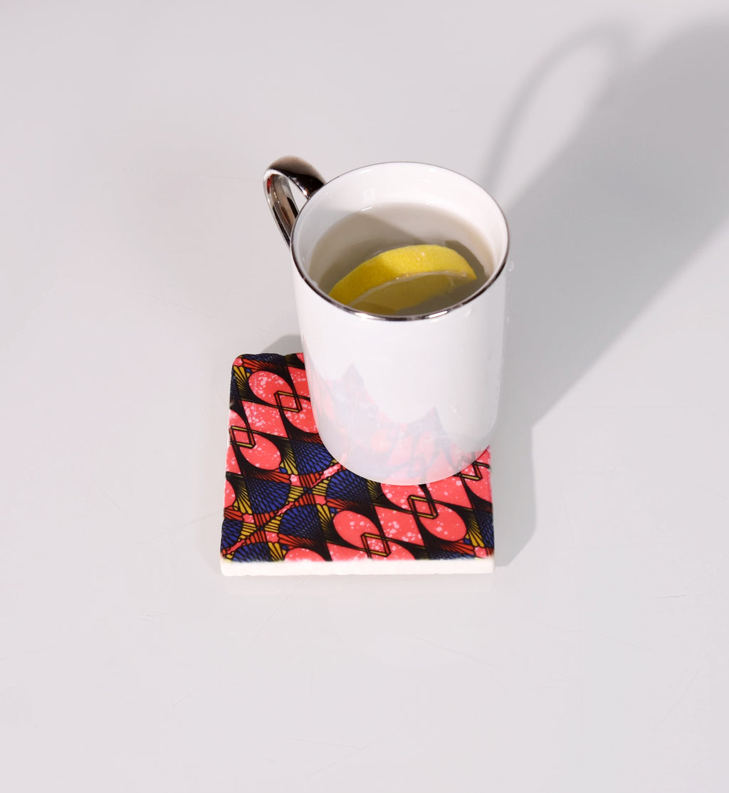 Tumbled Ankara Coaster