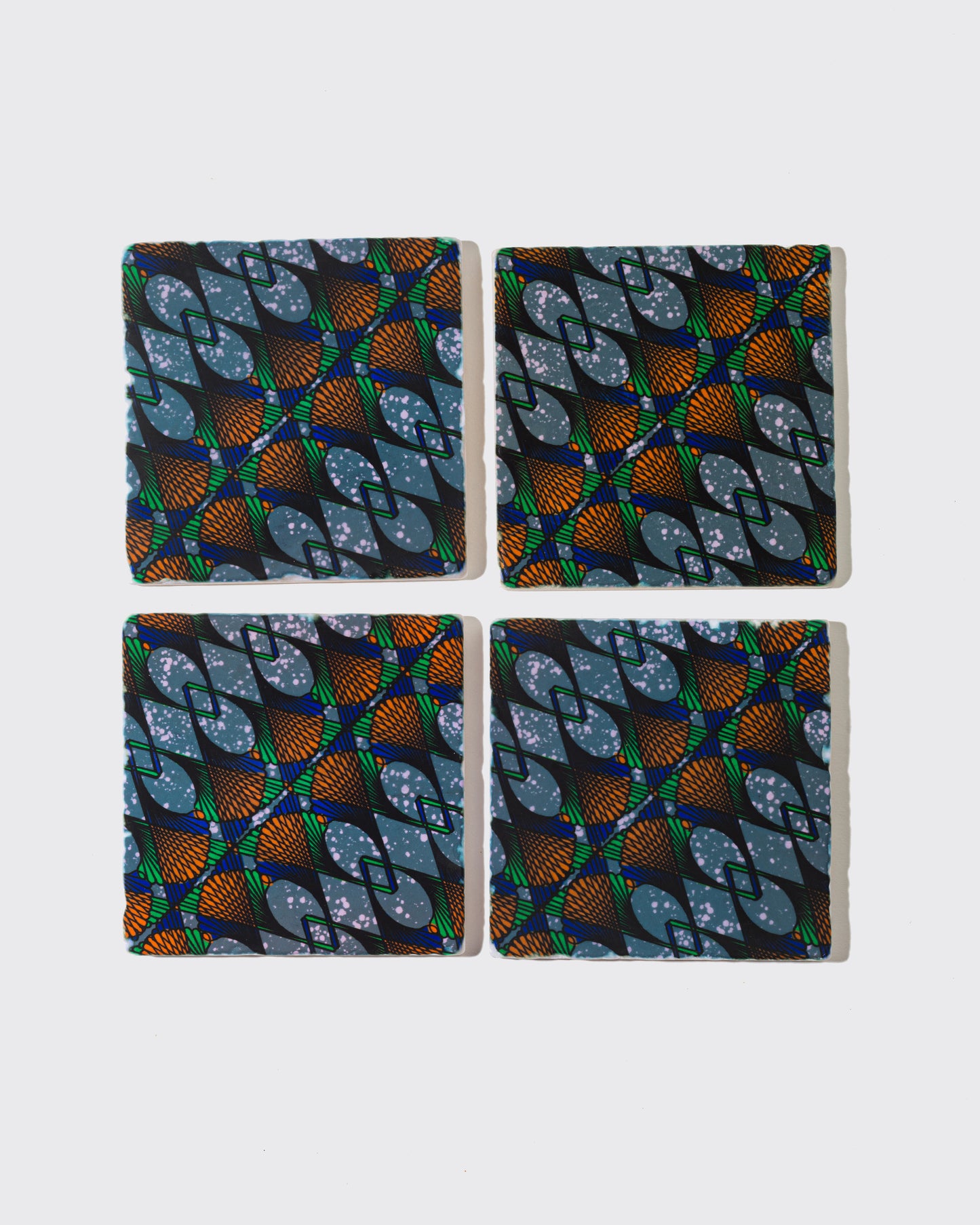 Tumbled Ankara Coaster
