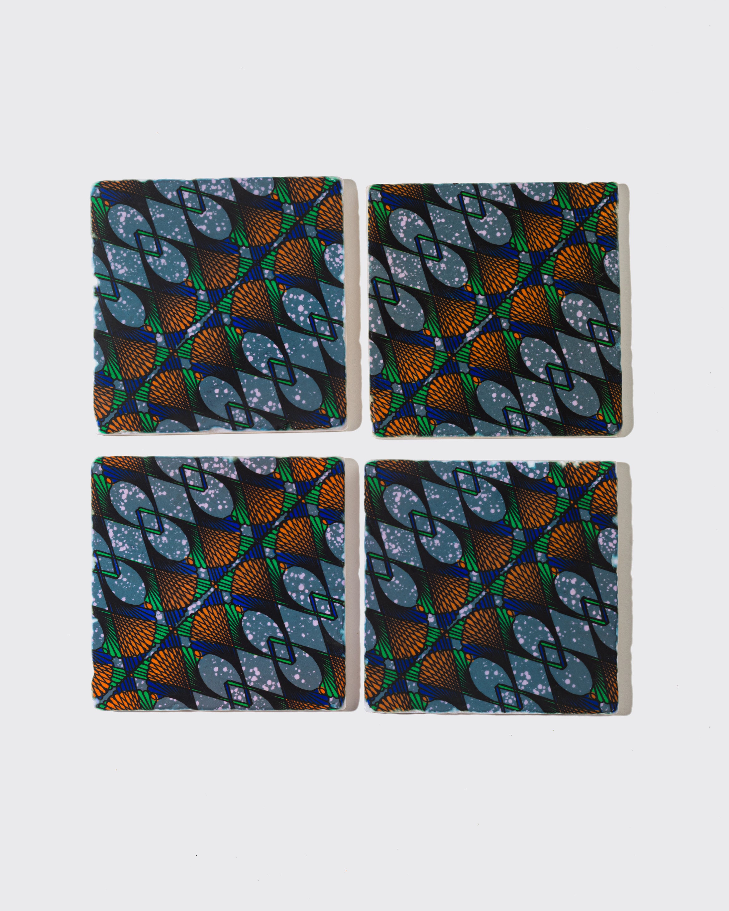 Tumbled Ankara Coaster